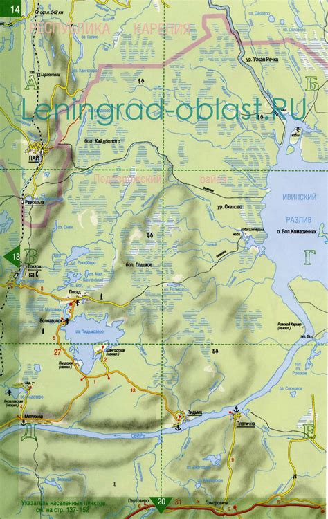 Карта Подпорожского района Ленинградской области. Карта Ленобласти ...