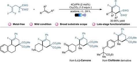 未活化烯烃光催化脱氟 42 环化合成单氟环己烯advanced Synthesis And Catalysis X Mol