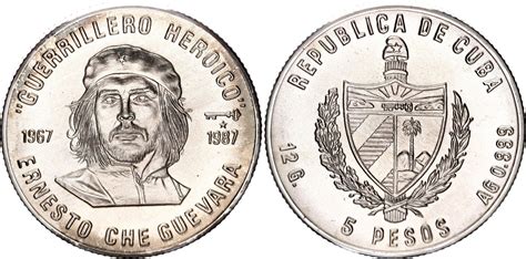 Pesos Heroic Guerrilla Fighter Cuba Numista