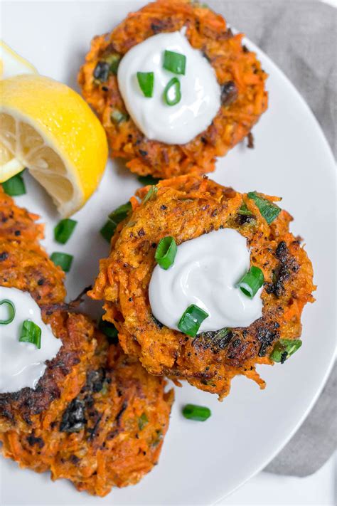 Gluten-Free Carrot Fritters - Dairy-Free and Vegan