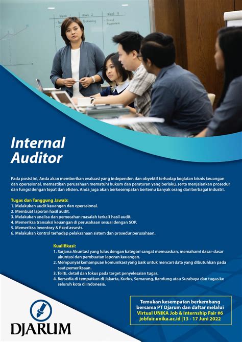 Internal Auditor Djarum Scu