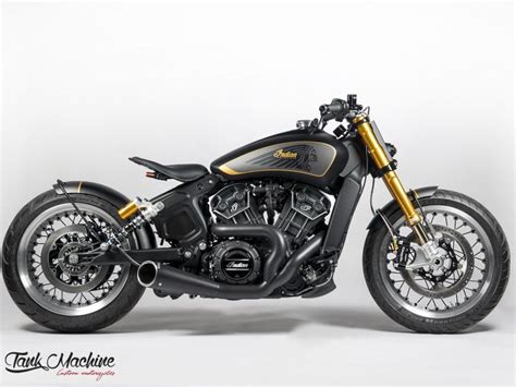 Indian Scout Bobber Exhaust Custom By Tank Machine Review 2020