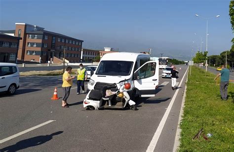 Samsunda Trafik Kazas Yaral Samsun Haberleri