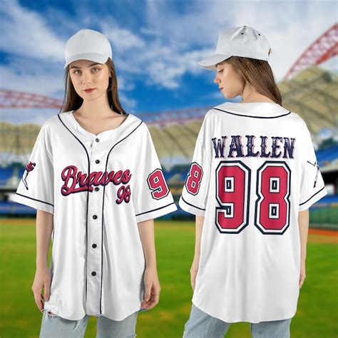 98 Braves Morgan Wallen Jersey - Etsy