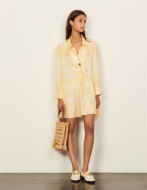 Scarlett Light Yellow Sandro Paris Sandro Paris Cozy Dress