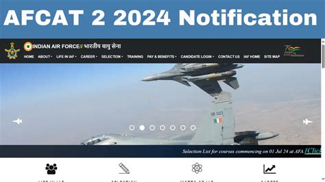 Indian Air Force AFCAT 2 2024 Notification 304 Vacancies Exam Date