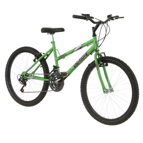 Bicicleta Feminina Aro 24 18 Marchas Verde Kw Pro Tork Ultra Submarino