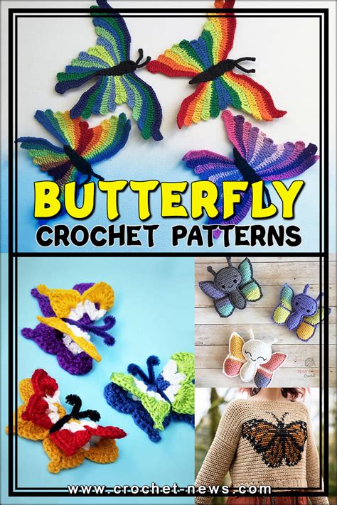 28 Crochet Butterfly Patterns - Crochet News