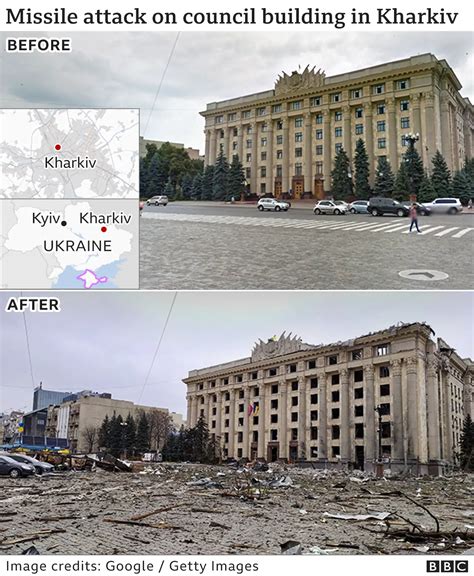 Ukraine Conflict Before And After Images Reveal Russian Destruction