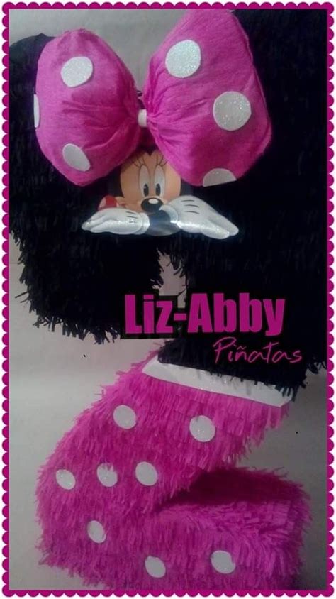 Piñata Numérica 2 MINNIE by Liz Abby Piñatas Piñatas Piñatas de