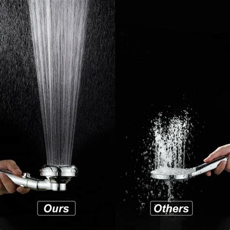 Amdohai 3 Spray Settings Shower Head With On Off Pause Switch Water