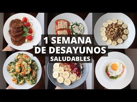 Desayunos Saludables Para Una Semana Michela Perleche Youtube