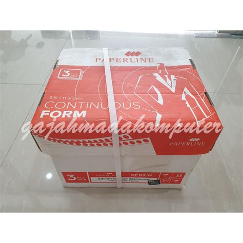 Jual Continuous Form Paperline 9 5 X 11 3ply Rangkap 3 CF K3 W Shopee