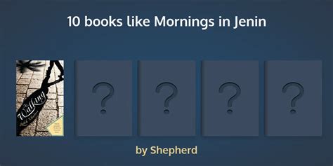 Love Mornings in Jenin? Readers pick 100 books like Mornings in Jenin...