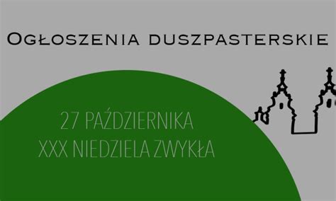 Ogłoszenia parafialne Stara Wieś