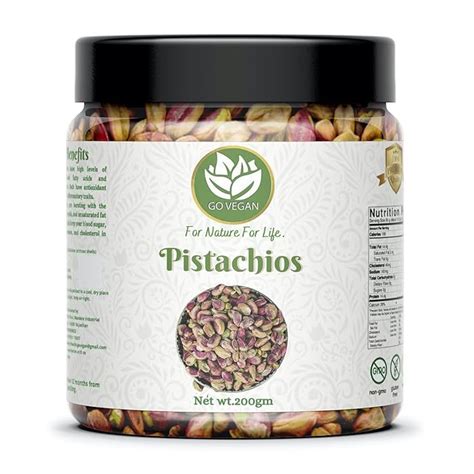 Buy Go Vegan Pista Without Shell 250g Grade Jambo Size