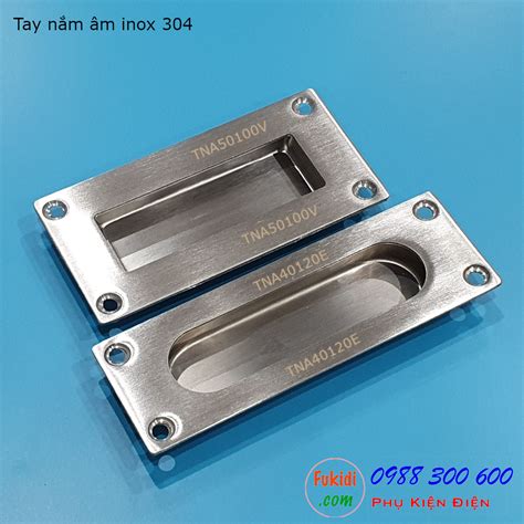 Tay Nắm âm Inox 304 Kt 40x120mm Dùng Làm Tay Nắm Hộc Kéo Cho Tủ Gỗ