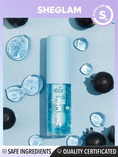 Sheglam Jelly Wow Hydrating Lip Oil Mali Blue Berry Moisturizing Clear