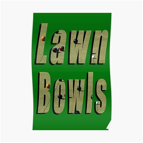 Lawn Bowls Posters Redbubble