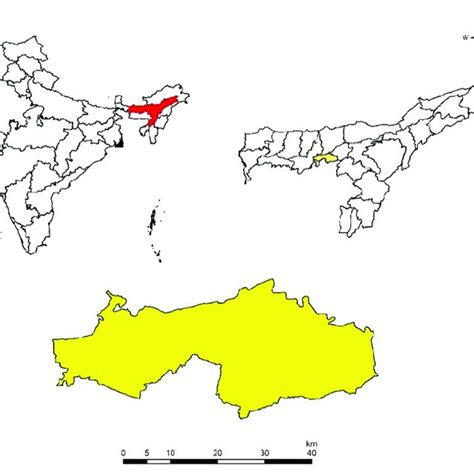 Location Map of Kamrup Metropolitan District | Download Scientific Diagram