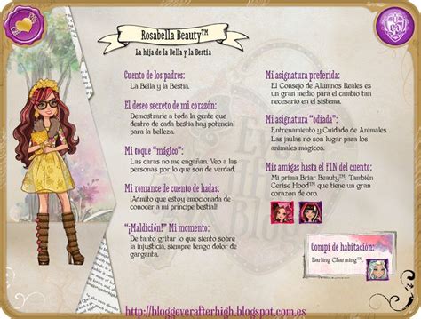 Rosabella Beauty Biografia Darling Charming Ever After High Names