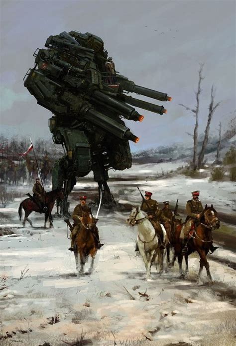 Amazing Oil Paintings Of Soviet Mechs By Jakub Rozalski Mecha