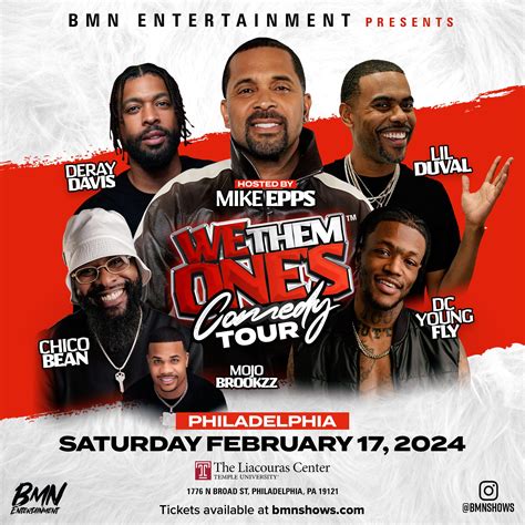 Philadelphia PA We Them One S Comedy Tour Presented By BMN Ent