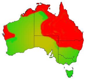 Spangled Perch distribution area