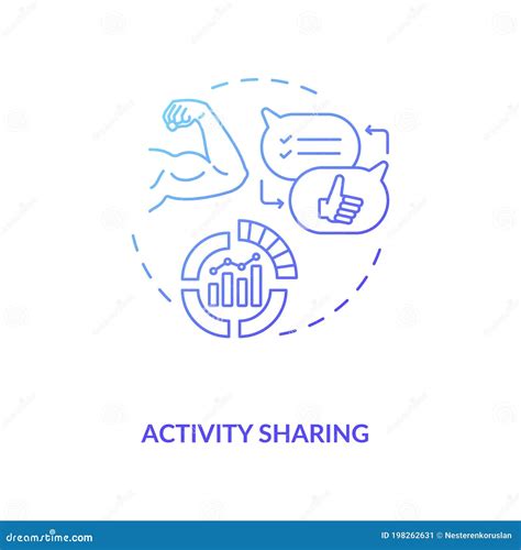 Activity Sharing Concept Icon Stock Vector Illustration Of Icon