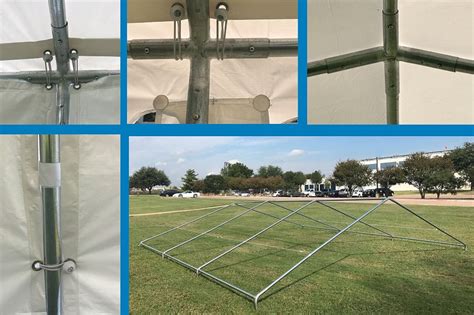 20 X 20 Budget Pvc Tent Canopy Gazebo 4 Colors