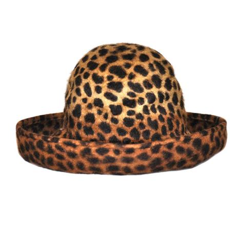 Eric Javits Hats Leopard Print Wool Felt Hat At 1stdibs Eric Javits Inc