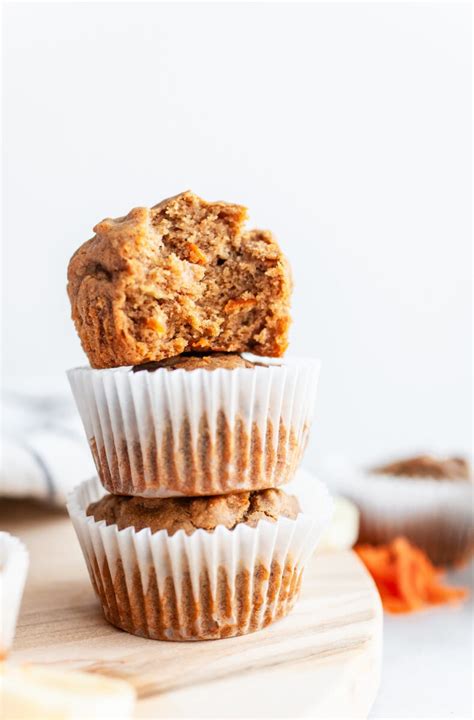 Easy Banana Carrot Muffins Gluten Free Dairy Free Vegan