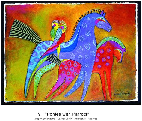 Laurel Burch Art Laurel Burch Fabric Horse Painting Acrylic Painting