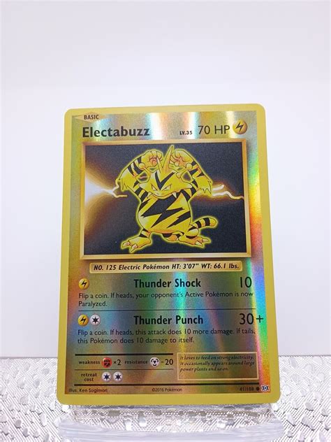 Electabuzz Reverse Holo Xy Evolutions Pokemon Tcg Ebay