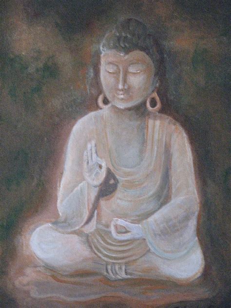 Meditating Buddha Painting by Tara Rieke-Elledge