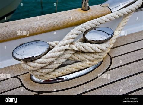 Utensil Yacht Bollard Stock Photo Alamy