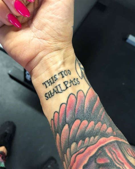 Top 112 Best “this Too Shall Pass” Tattoos [2020 Inspiration Guide]