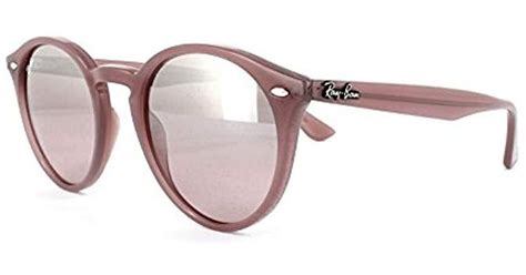 Ray Ban Rb2180 49mm Round Sunglasses In Pink Lyst