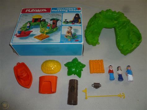 Vintage Playskool Boxed Gilligans Floating Island Playset 1977 Complete Rare Cib 1957675824