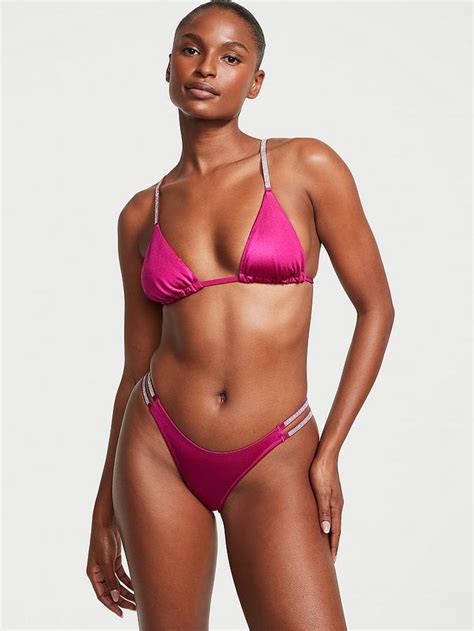 Buy Double Shine Strap Brazilian Bikini Bottom Online Victorias