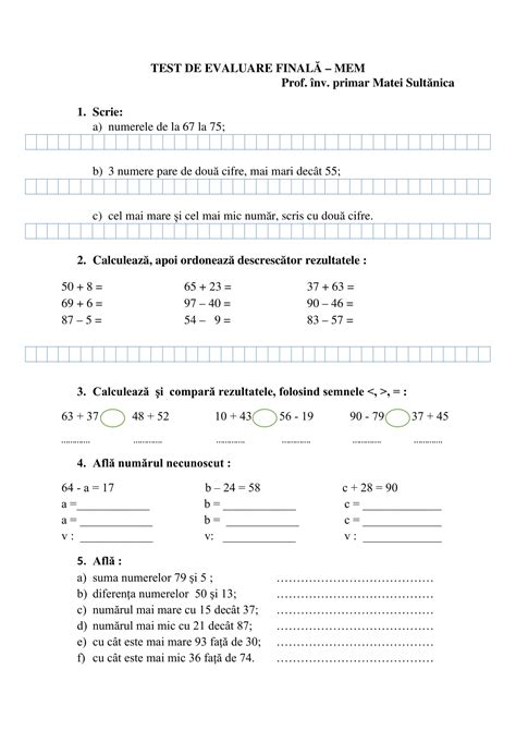 prăji Serios trabuc fise matematica clasa 1 cizmă Morbiditate Selecție