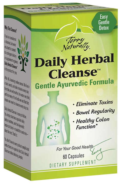 Buy Daily Herbal Cleanse 60 Capsules From Europharma Terry Naturally