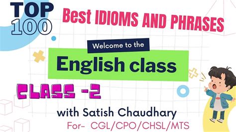 Idiom And Phrases Class 2 Ssc Cgl Cpo Chsl Mts Previous Year