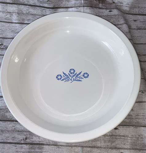 Vintage Corning Ware Pie Plate Dish P Blue Cornflower