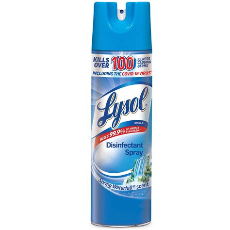 Lysol Disinfectant Spray Spring Waterfall 19 Fl Oz Pack Of 2