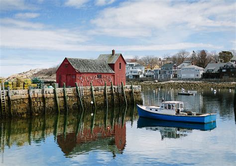 "Rockport, Massachusetts Harbor Landscape" by Stocksy Contributor ...