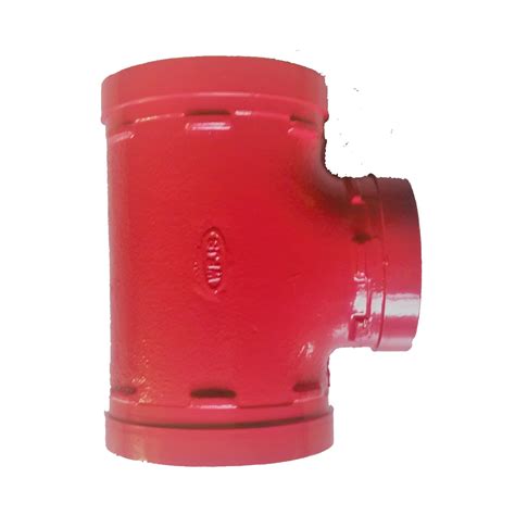 Fm Ul Certificated Ductile Iron Pipe Fittings Grooved Reducing Outlet