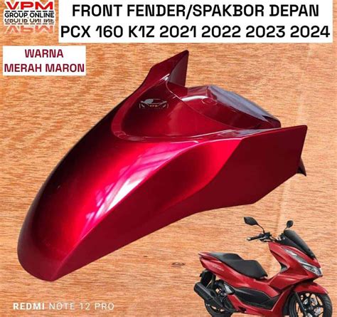 Spakbor Depan Honda Pcx 160 New 2021 2022 2023 2024 K1Z Original Merah