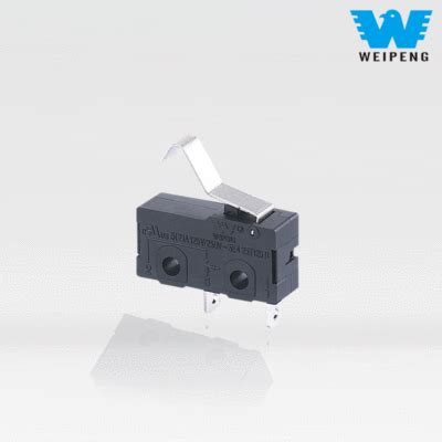 China Micro Switch With Special Bend Lever Suppliers Manufacturers