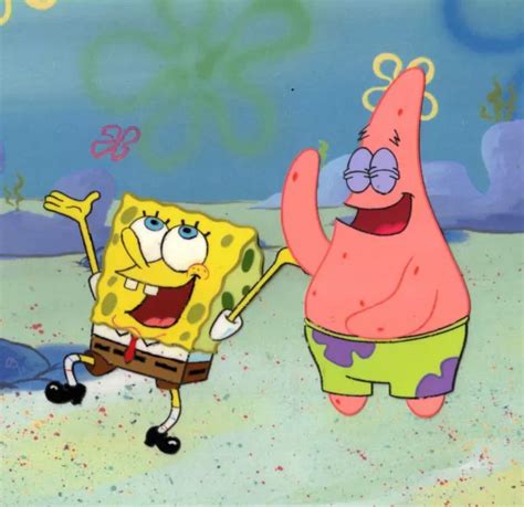 Original Production Cel Spongebob Squarepants Texas Episode W Coa